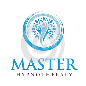 Psychology Logo. Hypnotherapy Logo Design Vector