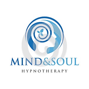 Psychology Logo. Hypnotherapy Logo Design Vector