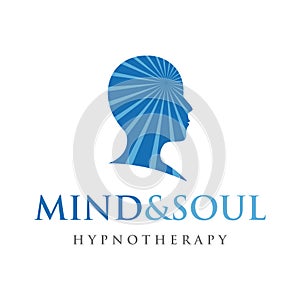 Psychology Logo. Hypnotherapy Logo Design Vector