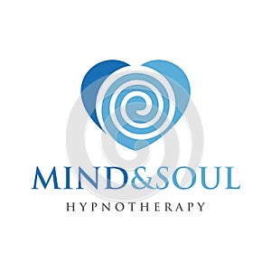 Psychology Logo. Hypnotherapy Logo Design Vector