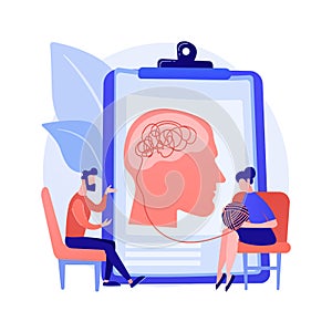 Psychotherapy abstract concept vector illustration. photo