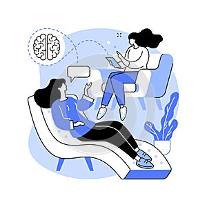 Psychotherapy abstract concept vector illustration. photo