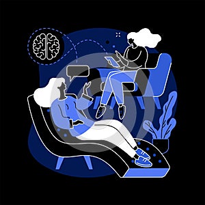 Psychotherapy abstract concept vector illustration. photo