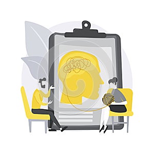 Psychotherapy abstract concept vector illustration. photo