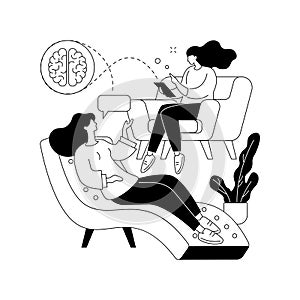 Psychotherapy abstract concept vector illustration. photo