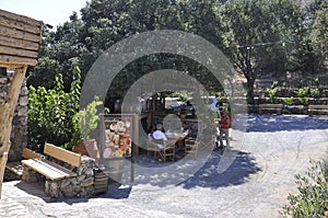 Psychro, august 29th: Cave of Zeus Way Tavern in Crete island of Greece