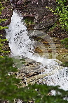 Ptarmigan Falls in Summer