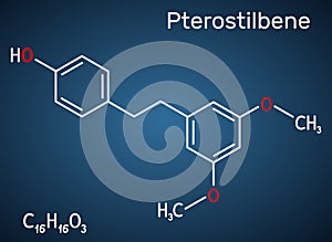 Pterostilbene, stilbenoid molecule. It has a role as metabolite, antioxidant, antineoplastic agent, neurotransmitter. Structural