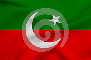 Pti flag Pakistan tehreek insaaf wavy flag