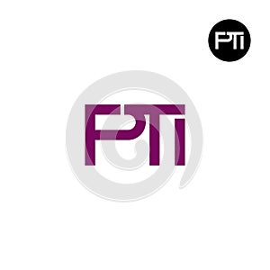 PTI Logo Letter Monogram Design