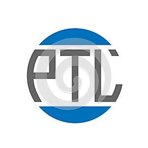 PTL letter logo design on white background. PTL creative initials circle logo concept. PTL letter design