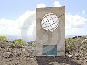 Ptolemy zero point - Zero Meridian, The end of the world, El Hierro, Canary Islands, Spain photo