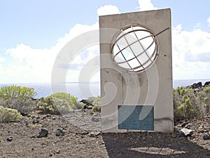 Ptolemy zero point - Zero Meridian, The end of the world, El Hierro, Canary Islands, Spain