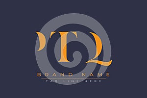 PTQ abstract letter logo design