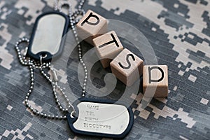 PTSD Military Army Soldier With Trauma And Stress