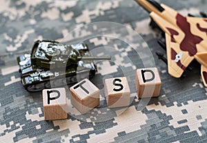 PTSD Military Army Soldier With Trauma And Stress