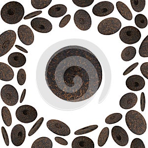 Pu erh tea seamless pattern