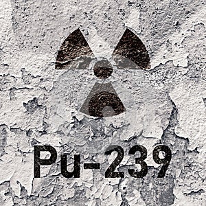Pu 239 - radioactive Plutonium isotope