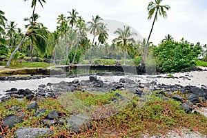 Pu`uhonua o Honaunau the Place of Refuge Big Island of Hawaii