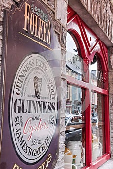 Pub in Kenmare with Guinness sign