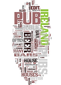 Pub word collage