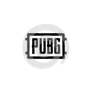 Pubg pro logo editorial illustrative on white background