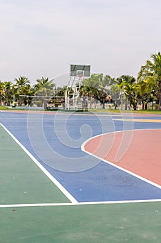 Pubic basketball court