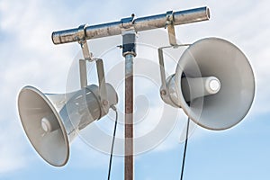 Public address speakers