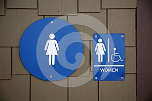 Public Bathroom Sign and Symbols. Toilet signs, Restroom icons. Bathroom