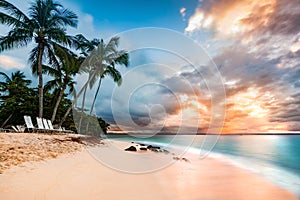 Public beach in Cayo Levantado, Dominican Republic