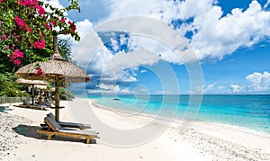 Public beach in Pointe aux Canonniers, Mauritius