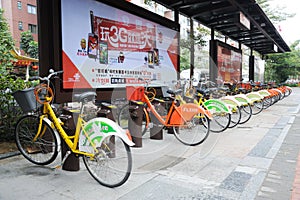 Public bicycles in Nanhai