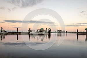 Public Boat Launch Marina at dawn