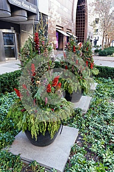 Public Christmas Decorations, Chicago, USA