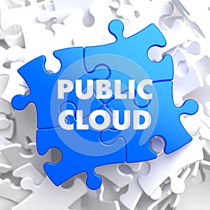 Public Cloud on Blue Puzzle.