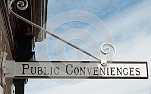 Public Conveniences Sign