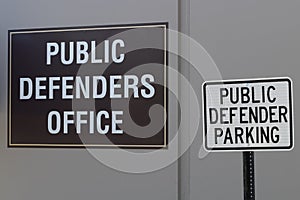 Public Defenders Office. A public defender is a lawyer appointed to represent people who otherwise cannot afford to hire a lawyer photo