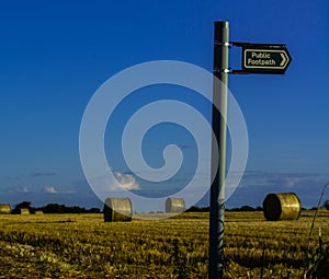 Public Footpath Sign photo