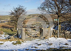 Public footpath in the South Pennines photo