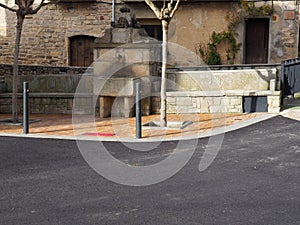 Public fountain of the medieval town of Conesa, Tarragona, Catalonia, Spain