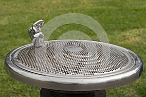 Public free drinking fountain tap, water bubbler, provided at th