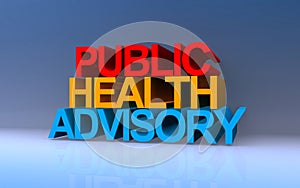 public health advisory on blue