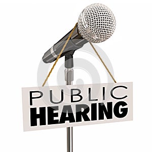 Public Hearing Information Meeting Share Opinion Feedback