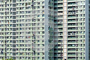 Public housing building in Hong Kong