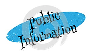 Public Information rubber stamp
