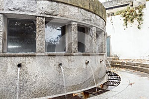 Public intake of mineral water in Luso, Portugal photo