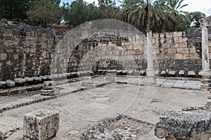 Public Lavatories bathroom at Beit She`an in Israel