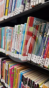 Public library in Canada. Inside view