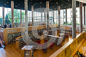 Public library interior