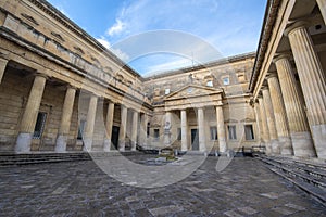 Public library and Principal facade of Convitto Palmieri in Lecce, Italy photo